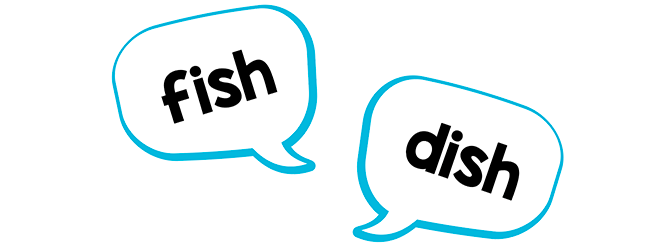 Examples of rhyming words in dialogue boxes