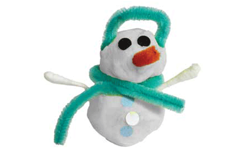 Example of a completed snowman